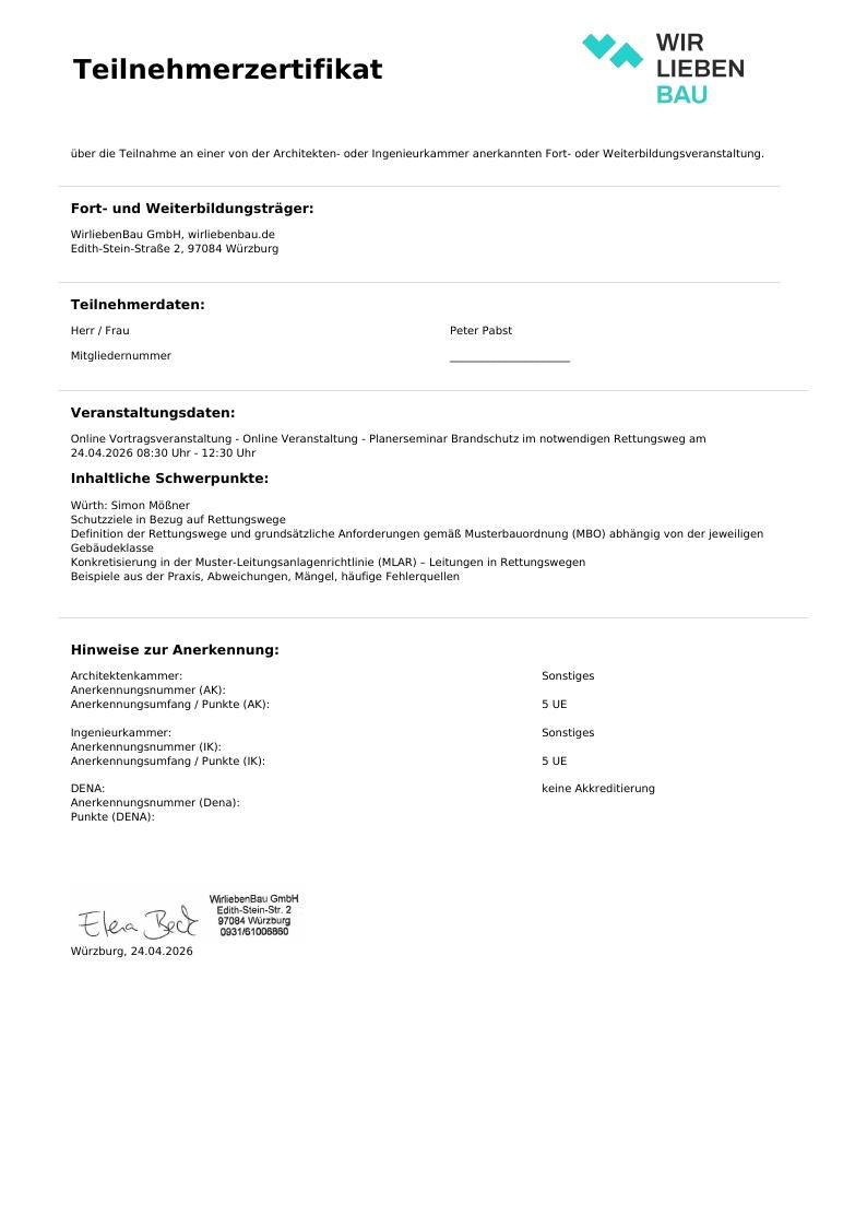 Flucht- und Rettungswege